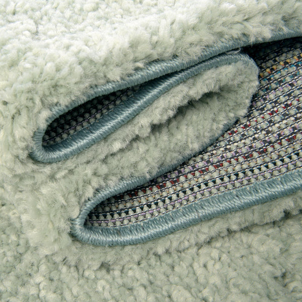 Solid Shag Seaside Collection Area Rug - Azure Cove (Light Blue) Rectangle Light Blue  lifestyle 14