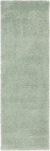 Solid Shag Seaside Collection Area Rug - Azure Cove (Light Blue) Runner Light Blue  lifestyle 18