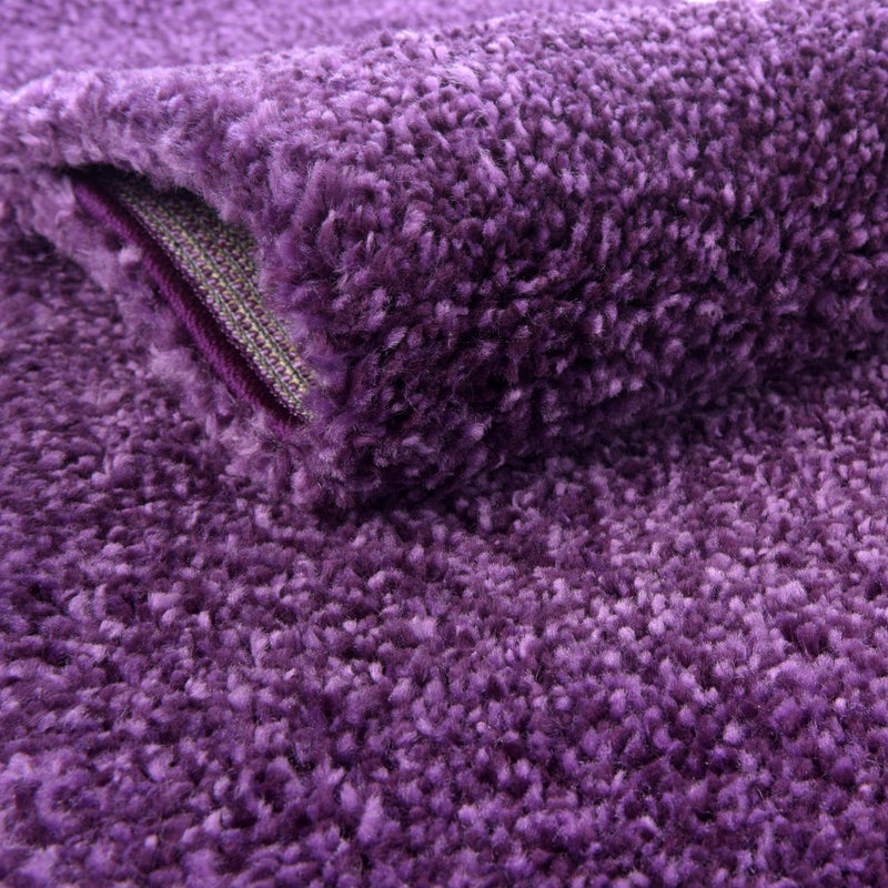 Solid Shag Seaside Collection Area Rug - Azure Cove (Violet) Rectangle Violet  lifestyle 16