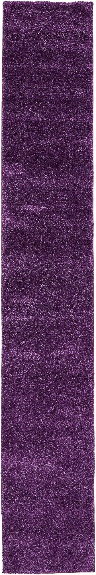 Solid Shag Seaside Collection Area Rug - Azure Cove (Violet) Runner Violet  lifestyle 22
