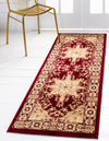 Versailles Elegance Collection Area Rug - Trianon Runner Red  lifestyle 34