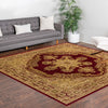 Versailles Elegance Collection Area Rug -  Marly Square Red  lifestyle 16