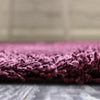 Plush Oasis Collection Area Rug - Serenity (Eggplant Purple) Runner Eggplant Purple  lifestyle 43