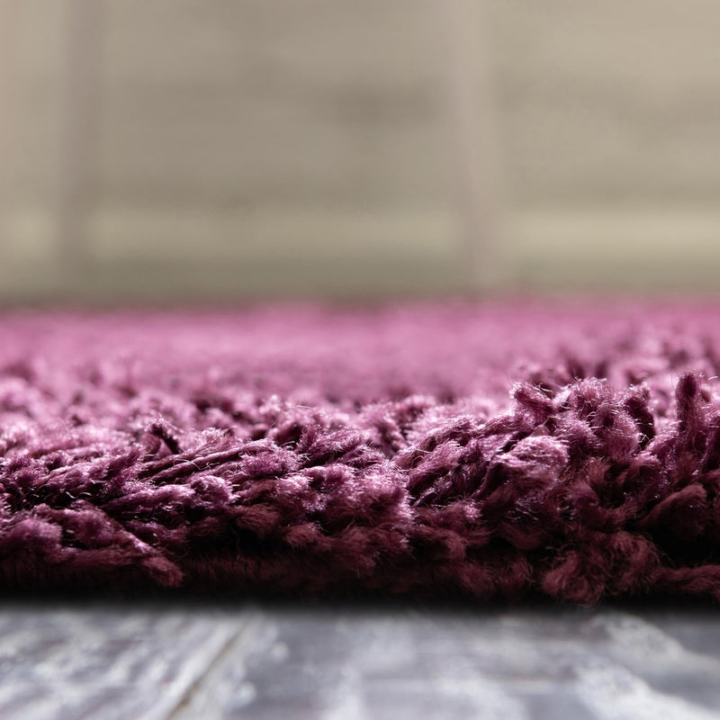 Plush Oasis Collection Area Rug - Serenity (Eggplant Purple) Runner Eggplant Purple  lifestyle 43