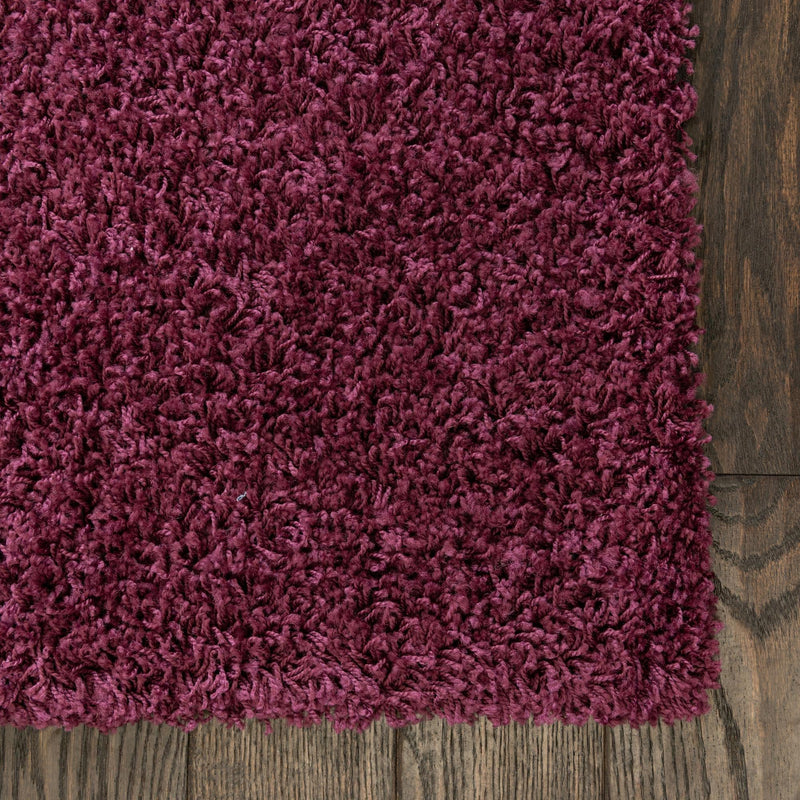 Plush Oasis Collection Area Rug - Serenity (Eggplant Purple) Runner Eggplant Purple  lifestyle 50