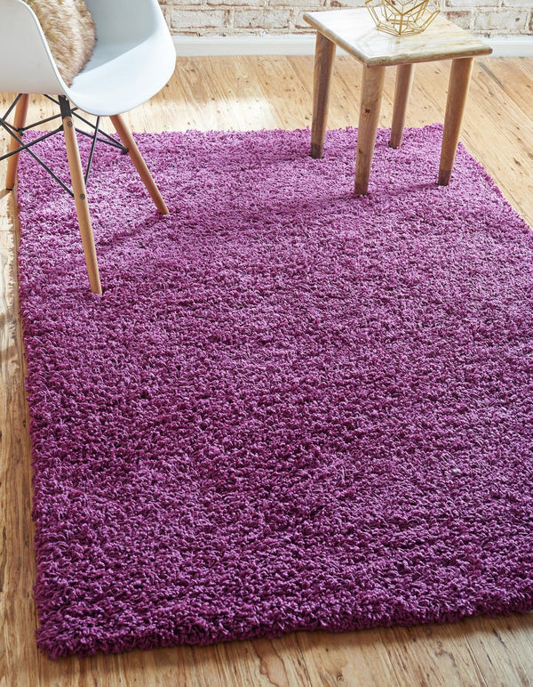 Plush Oasis Collection Area Rug - Serenity (Eggplant Purple) Rectangle Eggplant Purple  lifestyle 23