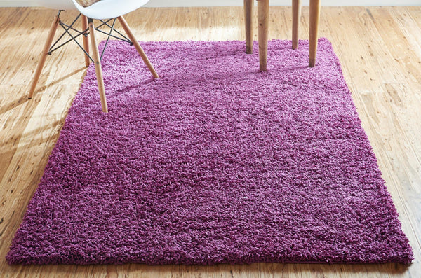 Plush Oasis Collection Area Rug - Serenity (Eggplant Purple) Rectangle Eggplant Purple  lifestyle 25