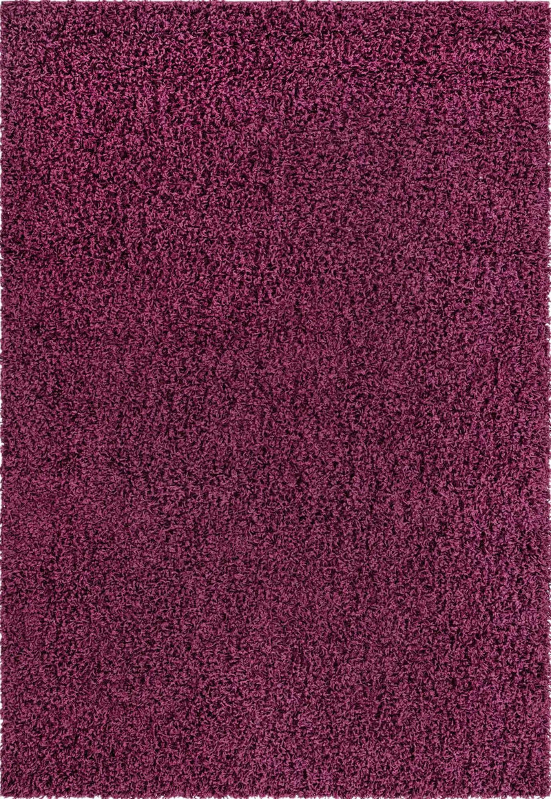Plush Oasis Collection Area Rug - Serenity (Eggplant Purple) Rectangle Eggplant Purple  lifestyle 3