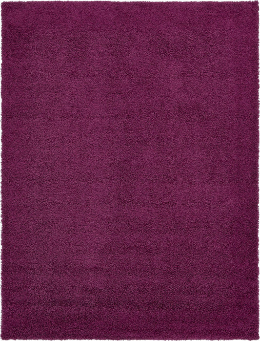 Plush Oasis Collection Area Rug - Serenity (Eggplant Purple) Rectangle Eggplant Purple  lifestyle 2