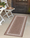 Patio Perimeter Collection Area Rug - Veranda (Brown) Runner Brown  lifestyle 0