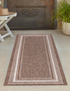 Patio Perimeter Collection Area Rug - Veranda (Brown) Runner Brown  lifestyle 3