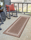 Patio Perimeter Collection Area Rug - Veranda (Brown) Runner Brown  lifestyle 5
