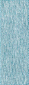 Patio Perfection Collection Area Rug - Veranda (Aquamarine) Runner Aquamarine Main