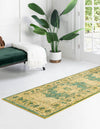 Chateau Elegance Collection Area Rug -  Tuileries Runner Green  lifestyle 67