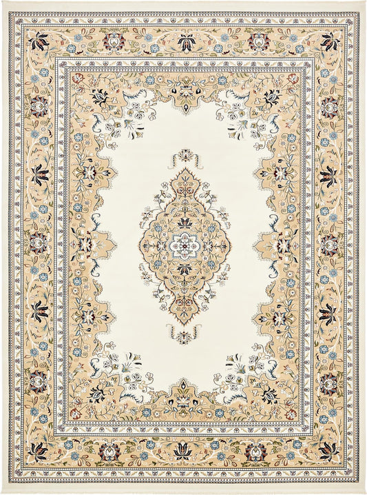Persian Elegance Collection Area Rug - Isfahan Rectangle Cream Main