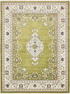 Persian Elegance Collection Area Rug - Isfahan Rectangle Green  lifestyle 5