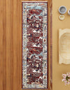 Persian Elegance Collection Area Rug -  Tabriz Runner Burgundy  lifestyle 184