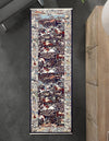 Persian Elegance Collection Area Rug -  Tabriz Runner Navy Blue  lifestyle 188