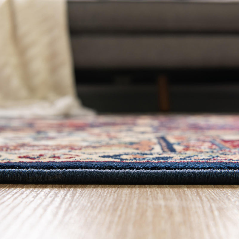 Persian Elegance Collection Area Rug -  Tabriz Rectangle Navy Blue  lifestyle 10