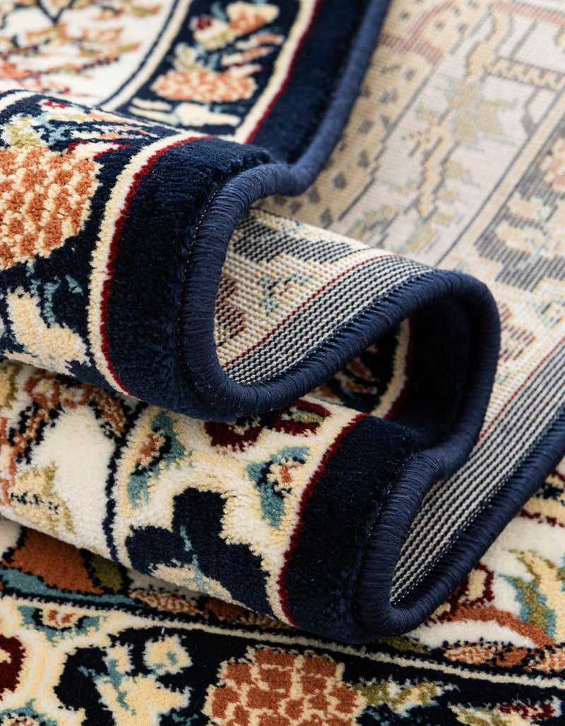 Persian Elegance Collection Area Rug -  Tabriz Rectangle Navy Blue  lifestyle 64