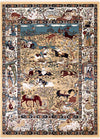 Persian Elegance Collection Area Rug -  Tabriz Rectangle Tan  lifestyle 5