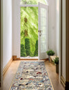 Persian Elegance Collection Area Rug -  Tabriz Runner Tan  lifestyle 179