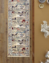 Persian Elegance Collection Area Rug -  Tabriz Runner Tan  lifestyle 190