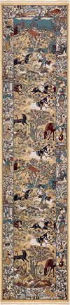 Persian Elegance Collection Area Rug -  Tabriz Runner Tan  lifestyle 83