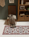 Persian Elegance Collection Area Rug -  Shiraz Runner Burgundy  lifestyle 175
