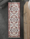 Persian Elegance Collection Area Rug -  Shiraz Runner Burgundy  lifestyle 184