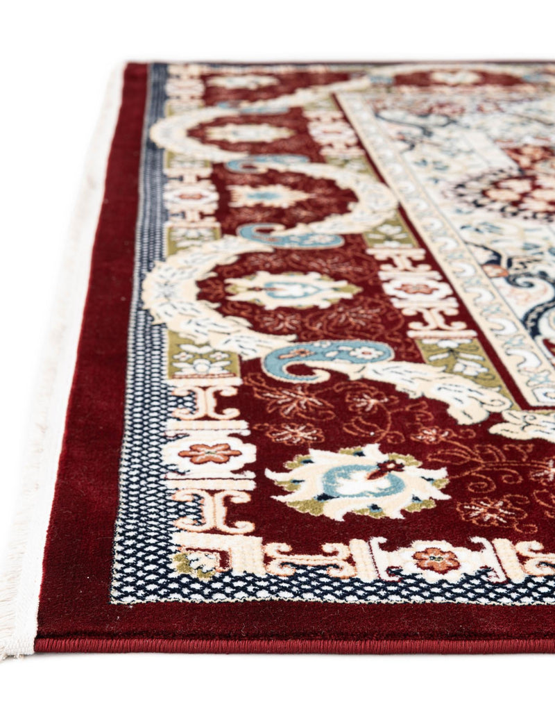 Persian Elegance Collection Area Rug -  Shiraz Runner Burgundy  lifestyle 193
