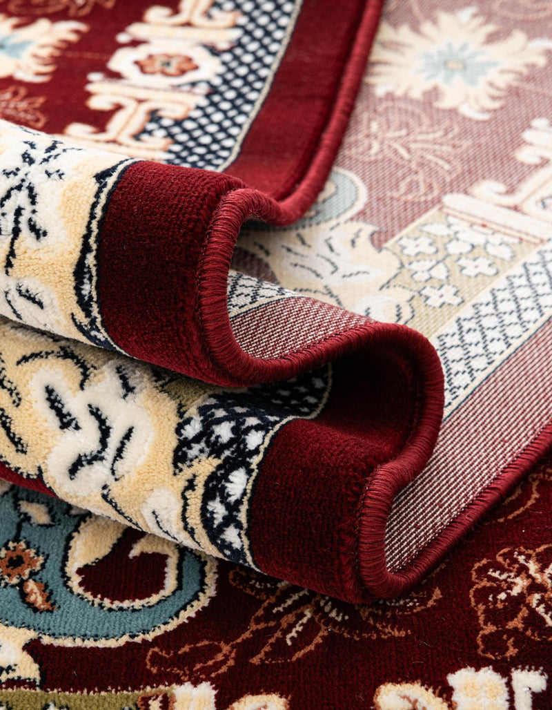 Persian Elegance Collection Area Rug -  Shiraz Runner Burgundy  lifestyle 210