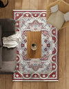 Persian Elegance Collection Area Rug -  Shiraz Rectangle Burgundy  lifestyle 52