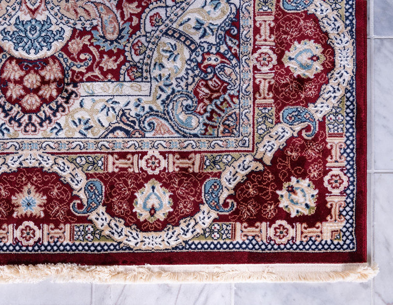 Persian Elegance Collection Area Rug -  Shiraz Rectangle Burgundy  lifestyle 65