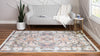 Persian Elegance Collection Area Rug -  Shiraz Rectangle Ivory  lifestyle 14