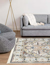 Persian Elegance Collection Area Rug -  Shiraz Rectangle Ivory  lifestyle 53