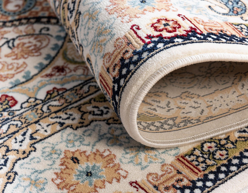Persian Elegance Collection Area Rug -  Shiraz Rectangle Ivory  lifestyle 62