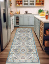 Persian Elegance Collection Area Rug -  Shiraz Runner Blue  lifestyle 135