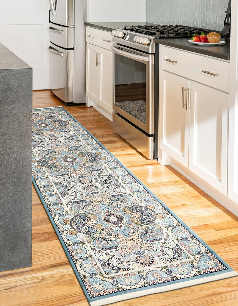 Persian Elegance Collection Area Rug -  Shiraz Runner Blue  lifestyle 168