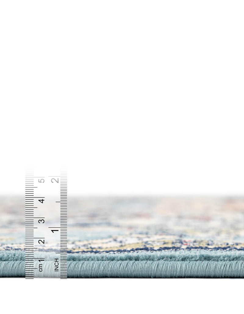 Persian Elegance Collection Area Rug -  Shiraz Rectangle Blue  lifestyle 60