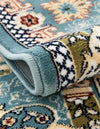 Persian Elegance Collection Area Rug -  Shiraz Rectangle Blue  lifestyle 63