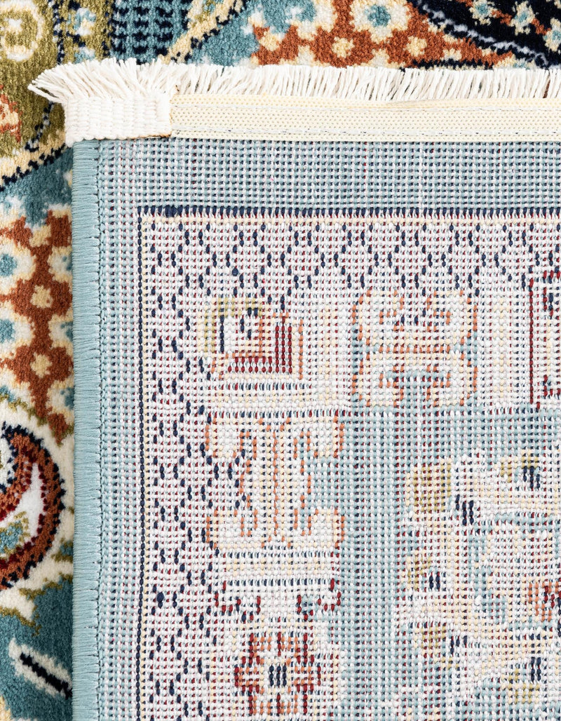 Persian Elegance Collection Area Rug -  Shiraz Rectangle Blue  lifestyle 70