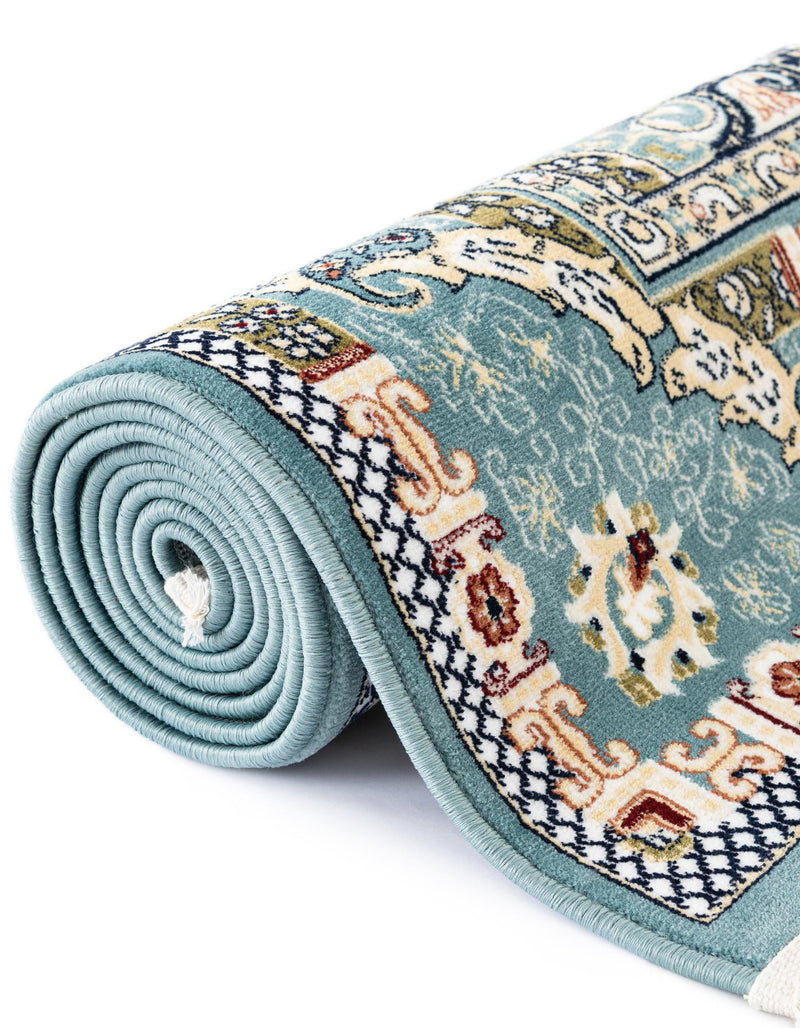 Persian Elegance Collection Area Rug -  Shiraz Rectangle Blue  lifestyle 75