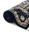 Persian Elegance Collection Area Rug -  Shiraz Rectangle Navy Blue  lifestyle 39