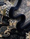 Persian Elegance Collection Area Rug -  Shiraz Rectangle Navy Blue  lifestyle 40