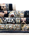 Persian Elegance Collection Area Rug -  Shiraz Rectangle Navy Blue  lifestyle 41