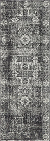 Antique Tapestry Collection Area Rug -  Chantilly Runner Black  lifestyle 30