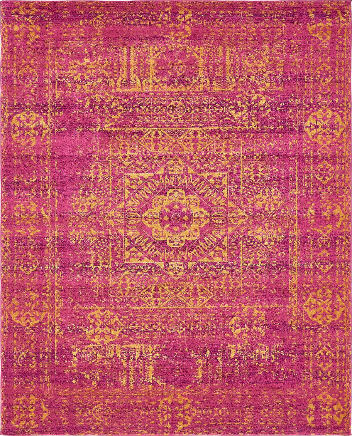 Antique Tapestry Collection Area Rug -  Chantilly Rectangle Fuchsia  lifestyle 7