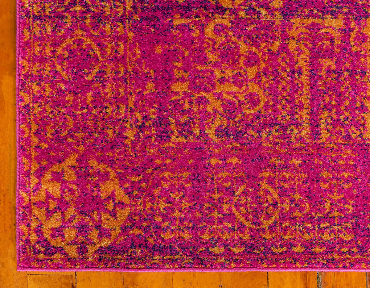Antique Tapestry Collection Area Rug -  Chantilly Rectangle Fuchsia  lifestyle 37