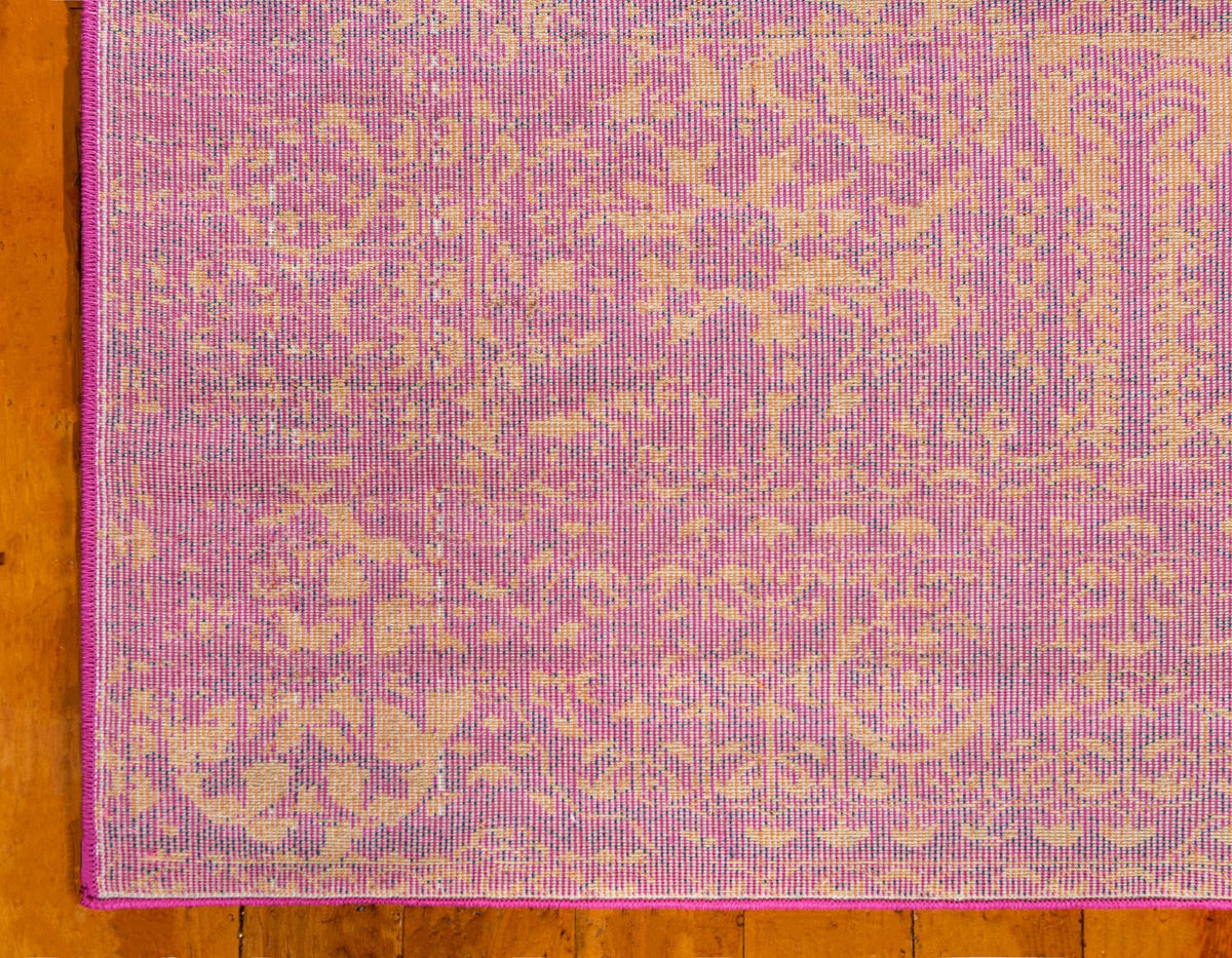 Antique Tapestry Collection Area Rug -  Chantilly Rectangle Fuchsia  lifestyle 41
